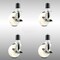 Service Caster 4 Inch 316SS Nylon Wheel Swivel 1-7/8 Inch Expanding Stem Caster Set Brake SCC SCC-SS316EX20S414-NYS-TLB-178-4 - alternate 3